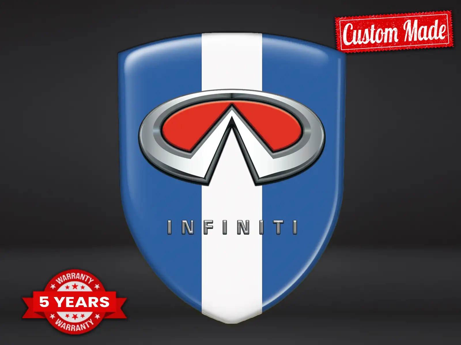 Infiniti Stickers Résine Bombée Style Supérieur Badges Bombés